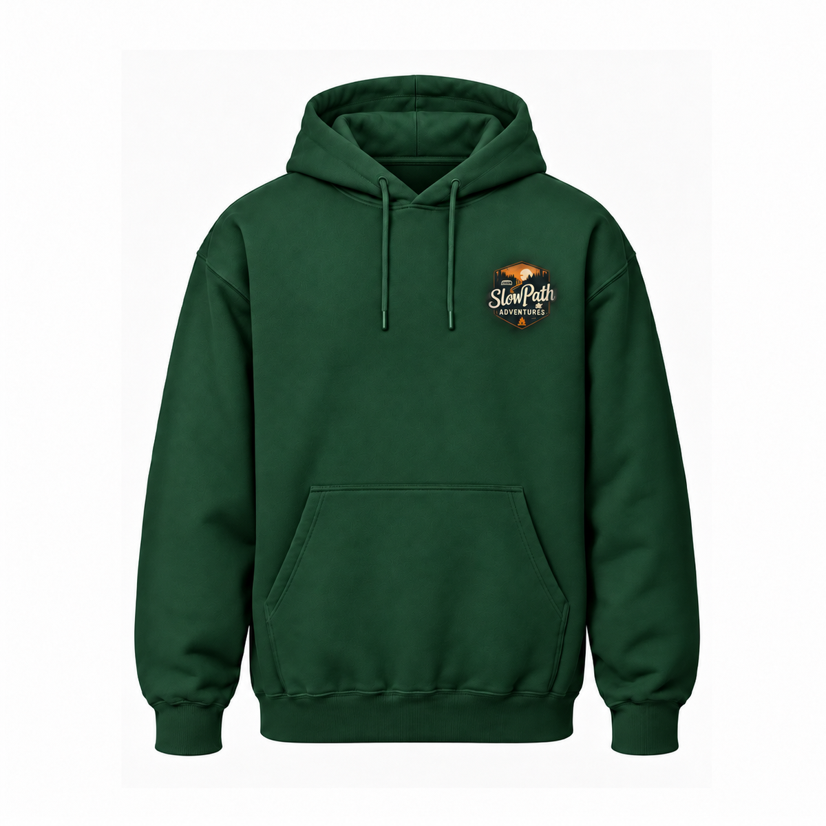 Slow Path Vintage Mountain Hiking & Outdoor Adventure  Hoodie