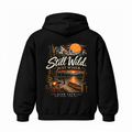 Slow Path Vintage Mountain Lake Camping & Canoe Graphic  Hoodie