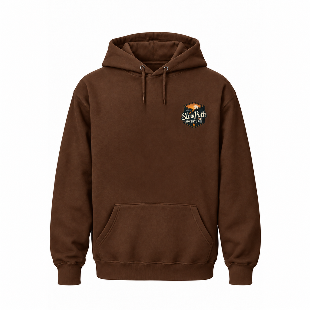Slow Path Vintage Desert Adventure Graphic Hoodie