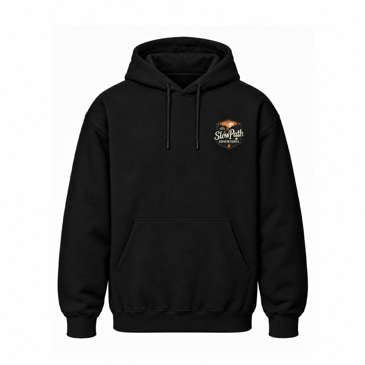 Slow Path Vintage Forest Bear Graphic Hoodie