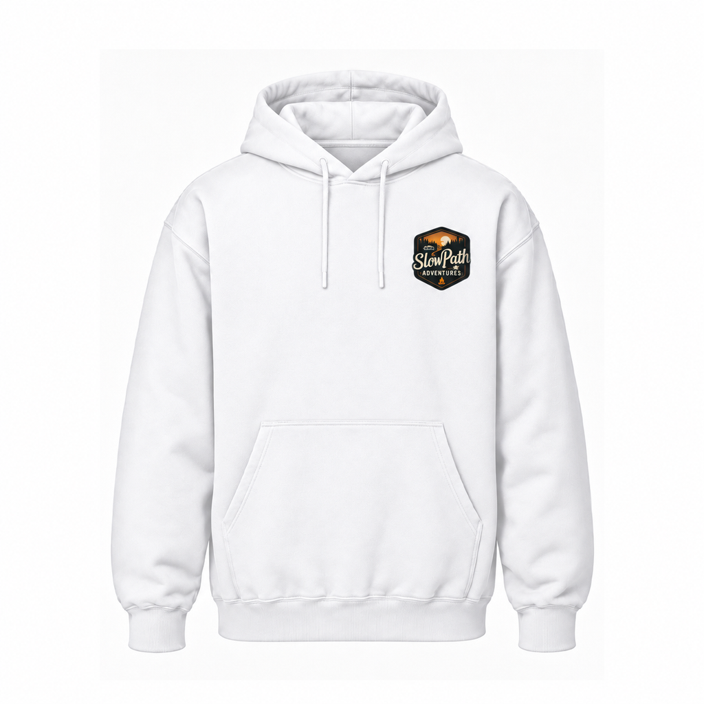 Slow Path Vintage Forest Bear Graphic Hoodie