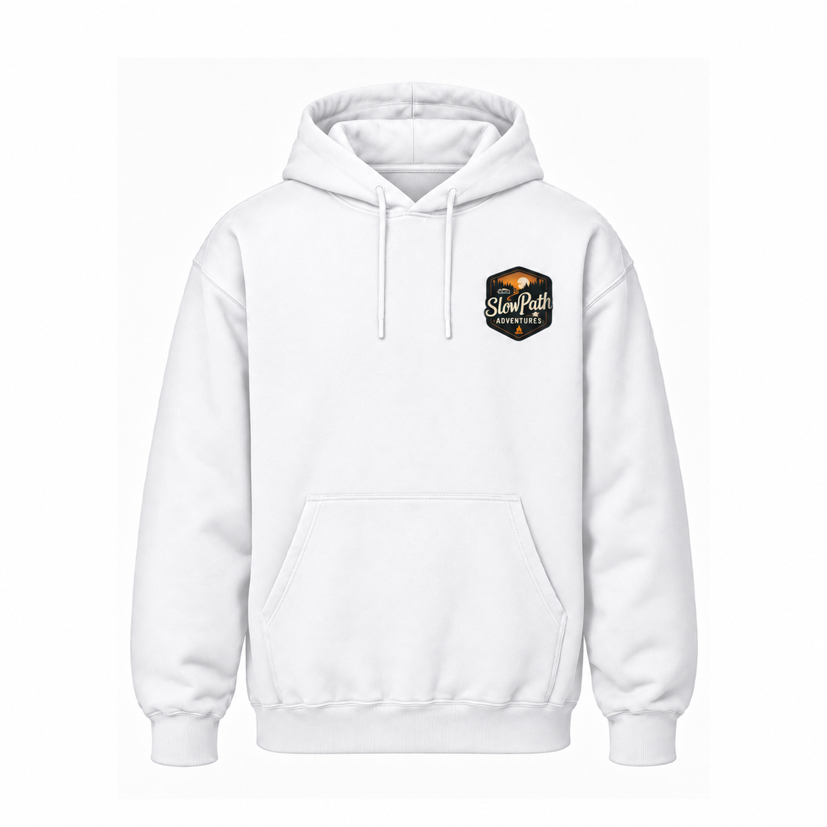 Slow Path Vintage Forest Bear Graphic Hoodie