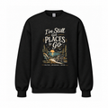 Slow Path  Vintage 4x4 Off-Road Mountain Adventure Graphic Sweatshirt