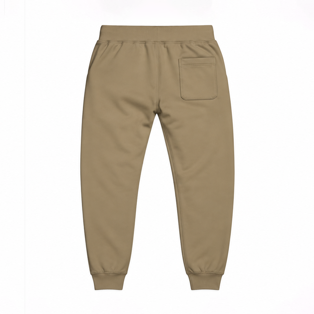 Slow Path Sweatpants, Mountain Graphic Embroidered Logo, Casual Athletic Streetwear Pants